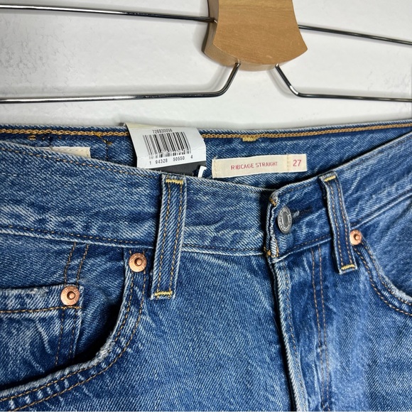 NWT Levi’s Ribcage Straight Ankle Jean Super High Rise Sz 27 - Picture 6 of 11